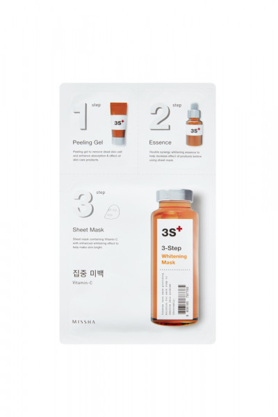 MISSHA - 3step Whitening Brightening Mask gesichtsmaske Korean Kosmetik 1pc
