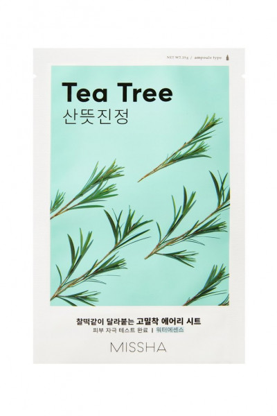 MISSHA Airy Fit Sheet Mask Teebaum Tea Tree Gesichtsmaske 1 Stück