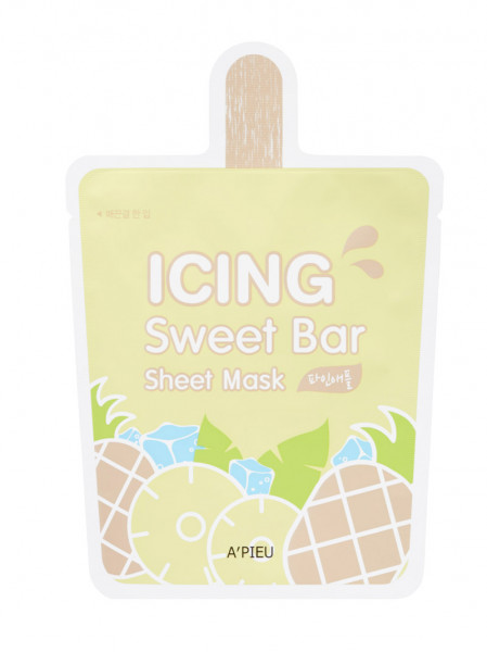 APIEU Icing Sweet Bar Sheet Mask (Pineapple) Ananas Gesichtsmaske