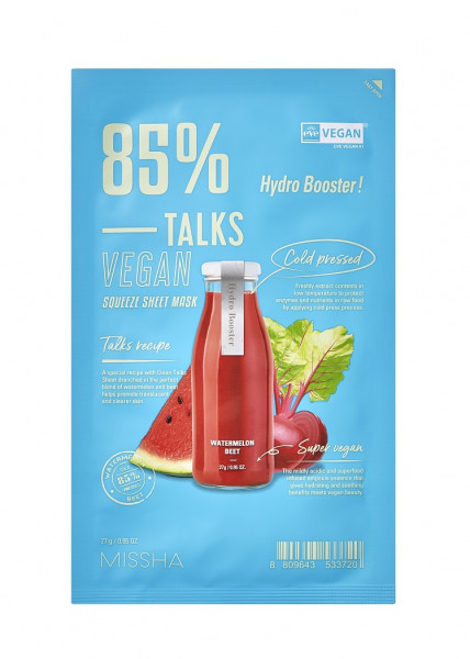 MISSHA Talks Vegan Squeeze Sheet Mask Hydro Booster