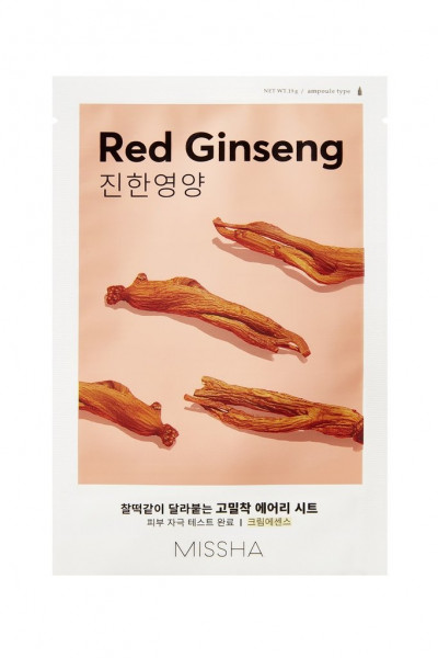 MISSHA Airy Fit Sheet Mask Red Roter Ginseng Gesichtsmaske 1 Stück