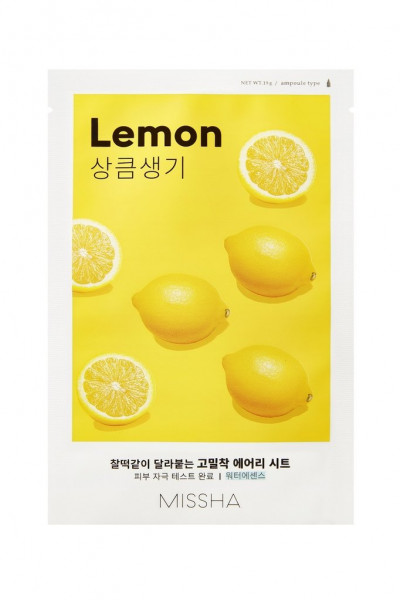 MISSHA Airy Fit Sheet Mask Limone Lemon Gesichtsmaske 1 Stück