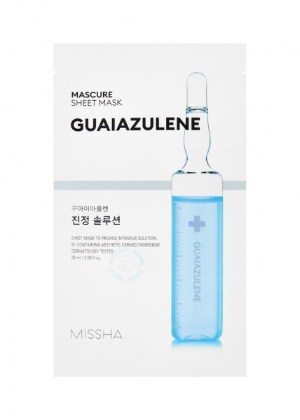MISSHA Mascure GUAIAZULENE Calming Solution Sheet Mask gesichtsmaske