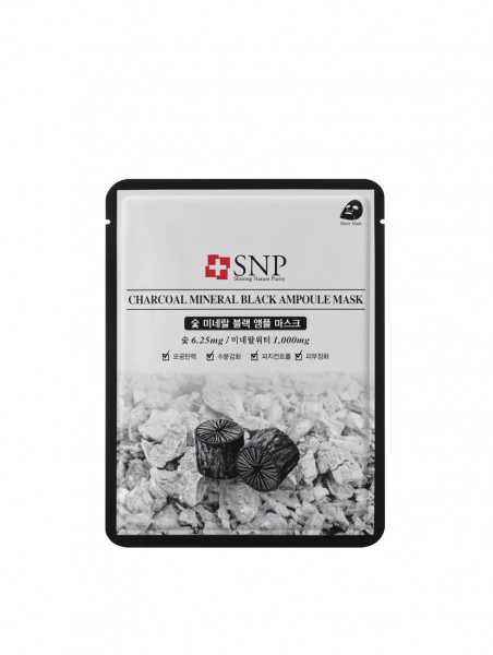 SNP Charcoal Mineral Black Ampoule Mask