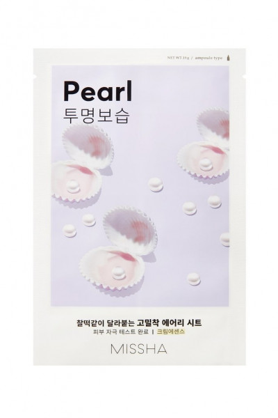 MISSHA Airy Fit Sheet Mask Perlen Pearl Gesichtsmaske 1 Stück