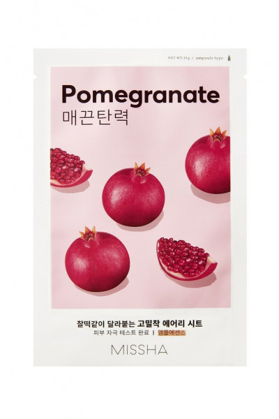 MISSHA Airy Fit Sheet Mask Granatapfel Pomegranate Gesichtsmaske 1 Stück