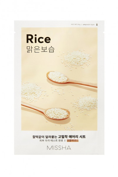 MISSHA Airy Fit Sheet Mask Reis Rice Gesichtsmaske 1 Stück